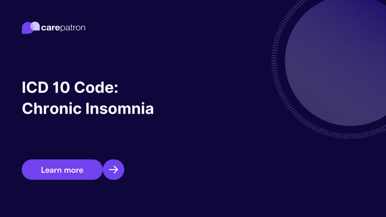 Chronic Insomnia ICD10CM Codes 2023
